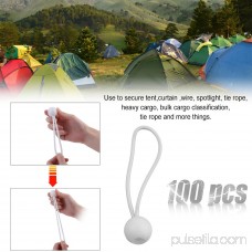 100pcs 4MM Elastic Ball Bungee Cord Lace Canopy Tarp Tie Downs Tent Accessory 569756561